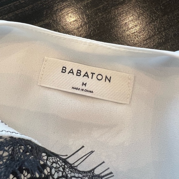 Babaton lace trim blouse BNWOT - Picture 4 of 4